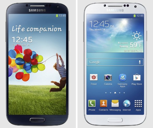 Gambar Perbandingan Samsung Galaxy S4 I9500 Warna Hitam dan Putih