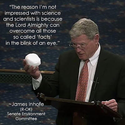 God will overcome climate change facts says member of Senate Environmental Committee