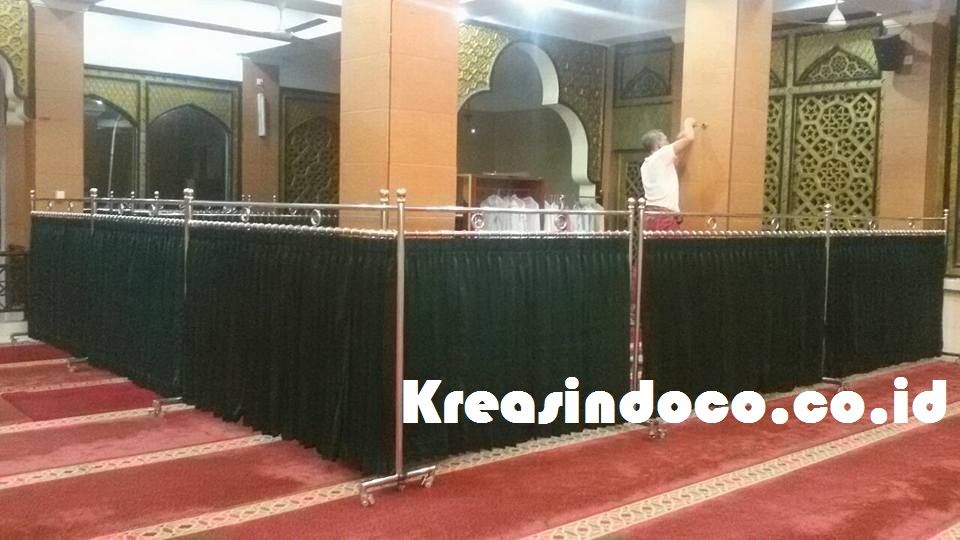 Hijab Masjid Stainless Pesanan Masjid Nurul Huda Lenteng Agung Jakarta Selatan