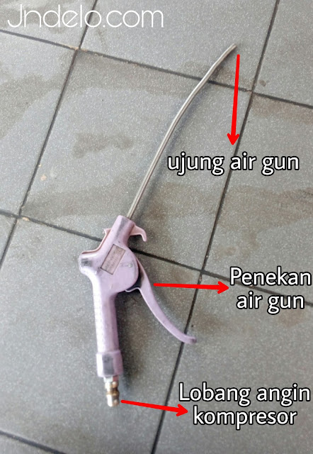 Air gun (semprot angin kompresor) dan penggunaanya