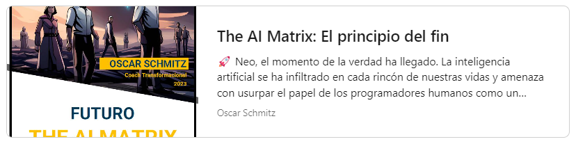 The AI Matrix: El principio del fin | Oscar Schmitz