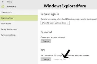 How to remove PIN from User Account in Windows 10