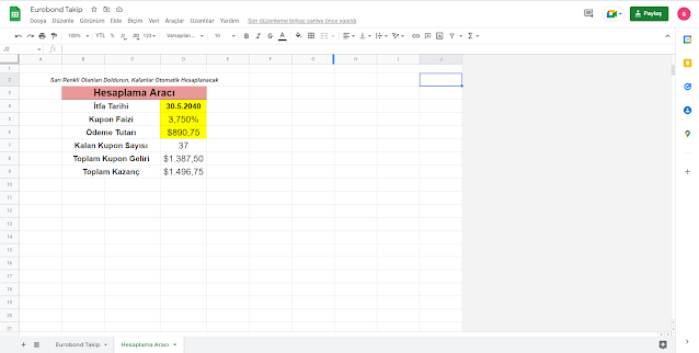 eurobond-hesaplama