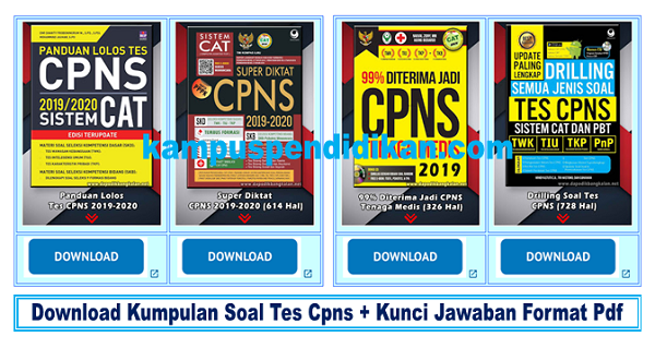 Download Kumpulan Soal Cpns 2019 Kunci Jawaban Format Pdf Lengkap Dengan Simulasi Online Kampus Pendidikan