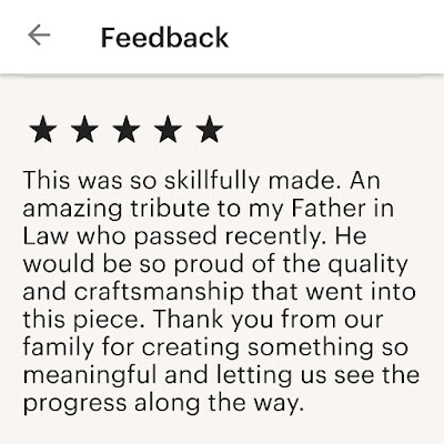 five star review, craftsmanship, meaningful