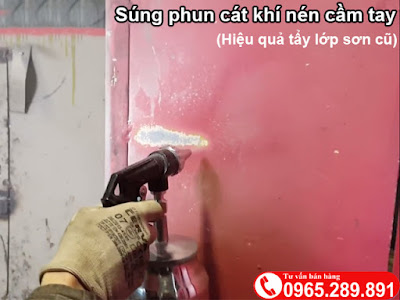 Súng phun cát khí nén cầm tay