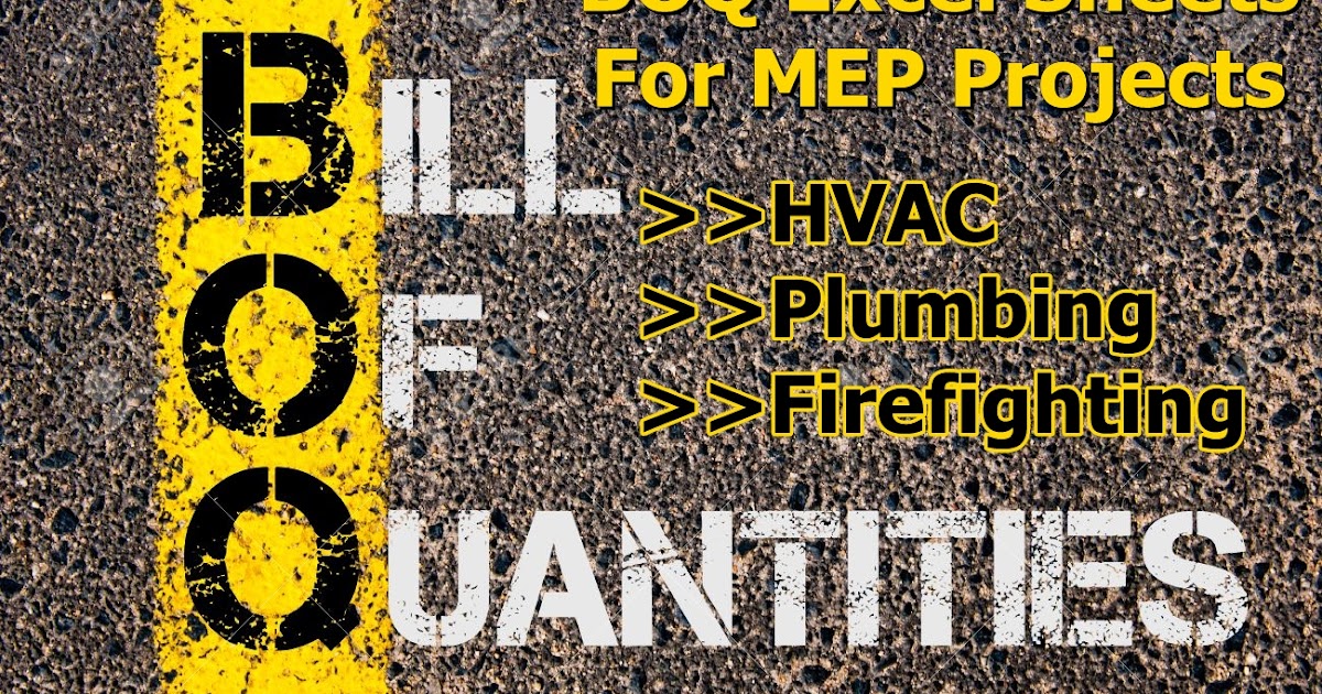 Mep Boq Samples Bill Of Quantities For Mep Projects