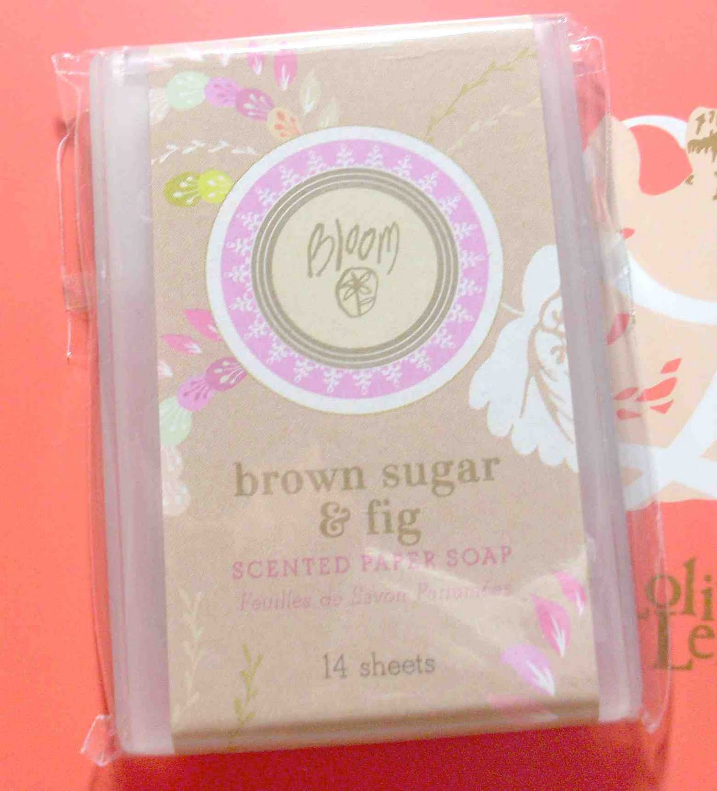 Really thin soap which smells more like caramelized sugar and vanilla.