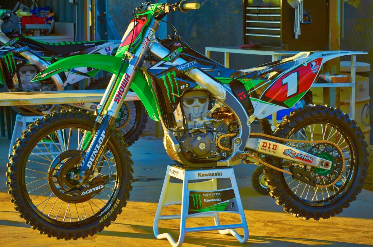 Racing Caf Kawasaki KX 450F Team Monster Energy Kawasaki