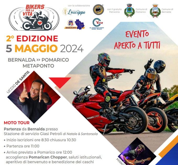 Bikers per la vita 2024: ritorna l'evento motociclistico di solidarietà