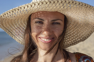 Woman smiling