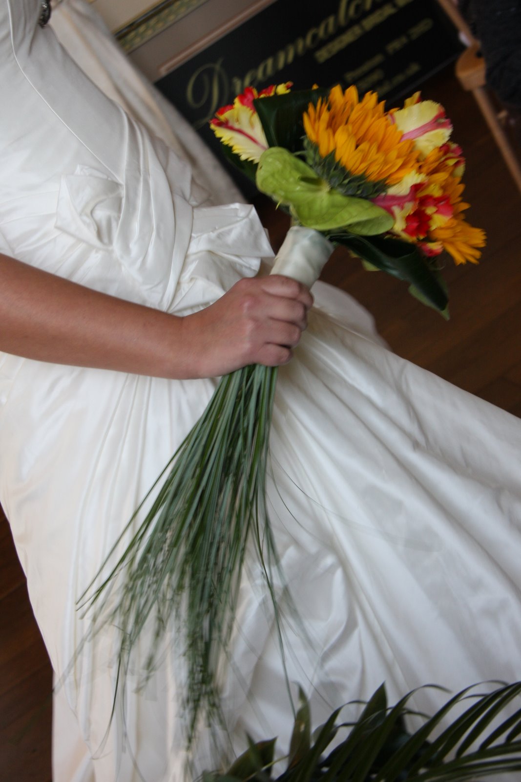 A Very Happy Wedding Bouquet