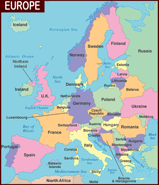 Map Of Eurasia With Countries. lank map of europe countries.