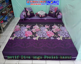 Sofa bed inoac motif diva ungu2 Inoac Global foam