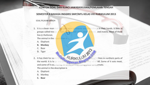 Soal PTS SMP Bahasa Inggris Kelas 8 K13 Kurikulum 2013 Revisi Semester 1 Media Genggaman