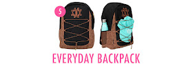 black and brown suede monogrammed backpacks