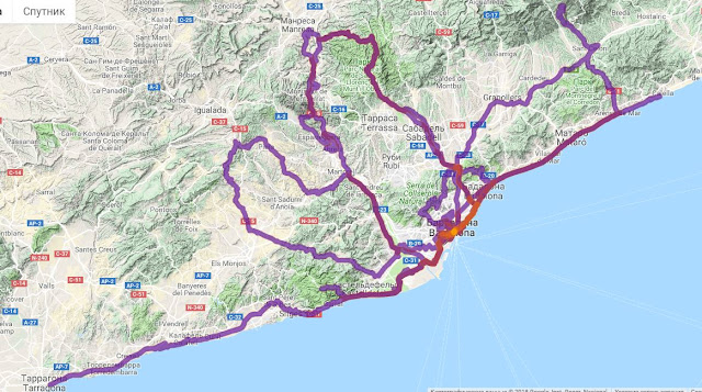 карта покатушек по Барселоне