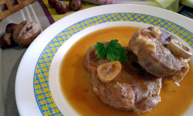 Ossobuco estofado a la milanesa