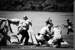 NZ troops advancing in background