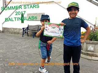 Picture of the Summer Stars 2017 Baltinglass Certificate