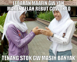 Meme Idul Fitri Lucu, Gokil, Kocak, Keren, Super Ngakak 