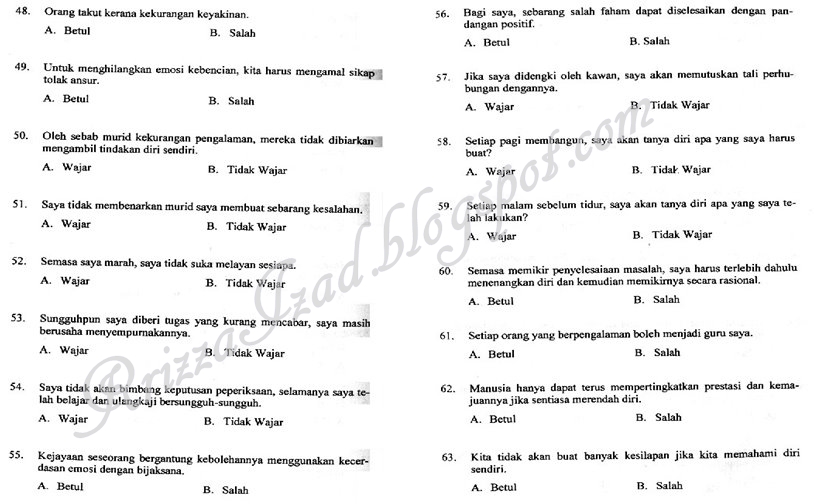 Rrizza Izad: Contoh Soalan MEdSI