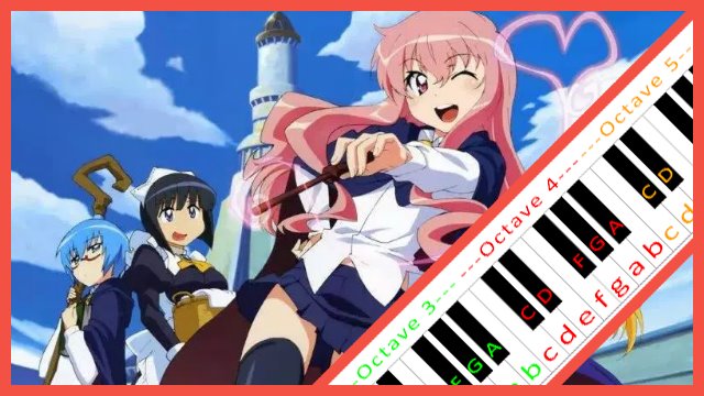 I SAY YES Wedding Version (Zero No Tsukaima) Piano / Keyboard Easy Letter Notes for Beginners