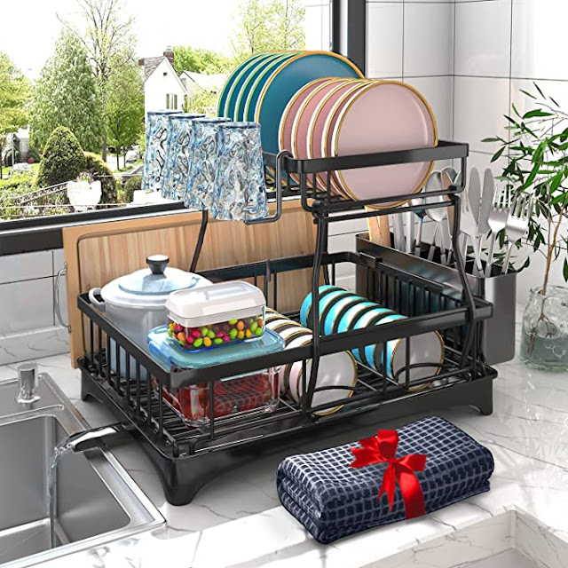 2 Tier Dish Drying Rack