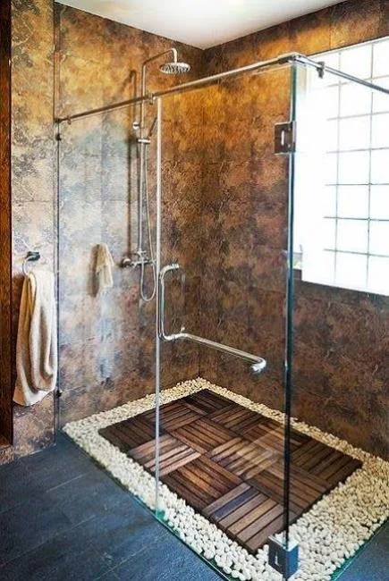 Desain Kamar Mandi Shower Minimalis Tanpa Bathub