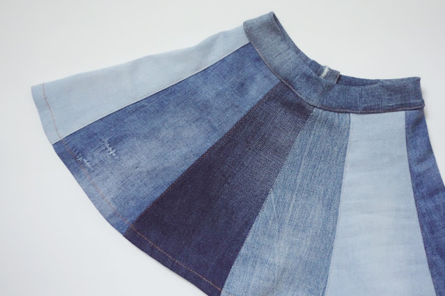 spódnica ze spodni jeansowych DIY