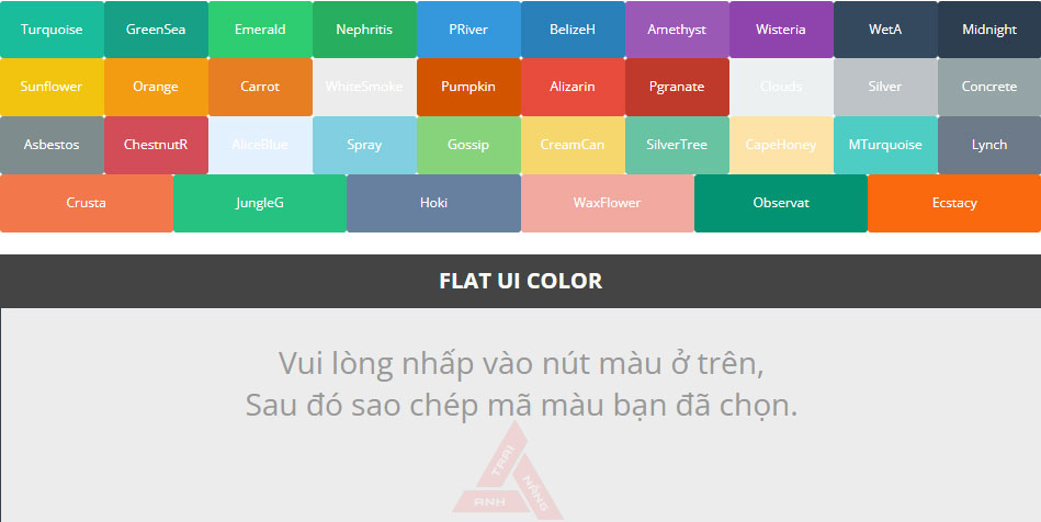 Code tạo trang lấy mã màu nhanh cực đẹp cho blogspot