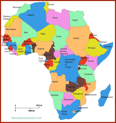 map of AFRICA