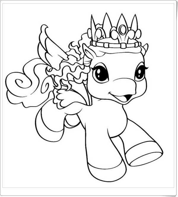 Ausmalbilder zum Ausdrucken: Filly Ausmalbilder