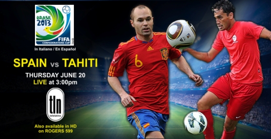 Spanyol VS Tahiti 21 Juni 2013