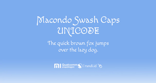 Macondo Swash Caps Font for Xiaomi Redmi Phone