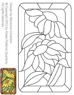 glass painting designs outline