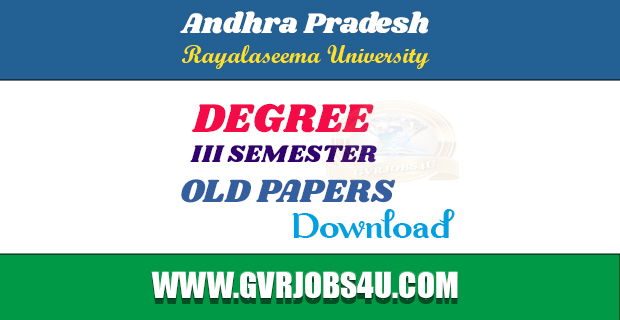 Degree III Semester Public Examination Papers -March 2023