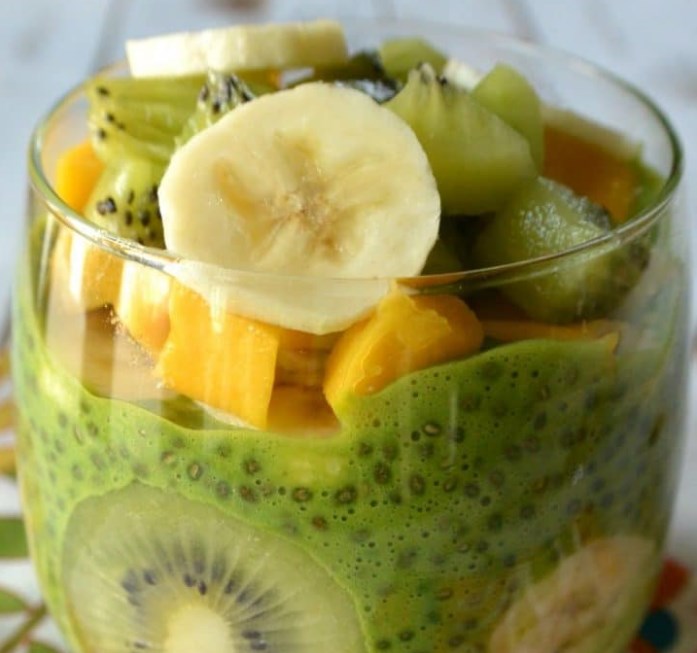 GREEN CHIA PUDDING (HEALTHY AND SUGAR-FREE) #healthy #breakfast