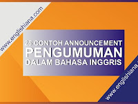 25 Teladan Announcement Atau Pengumuman Singkat Di Sekolah Beserta Artinya