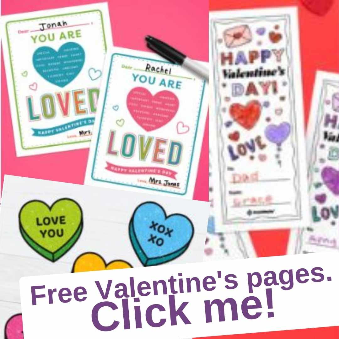 Valentine's day free printables