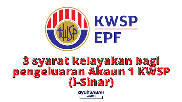 3 syarat kelayakan bagi pengeluaran RM4,000 sehingga RM60,000 Akaun 1 KWSP