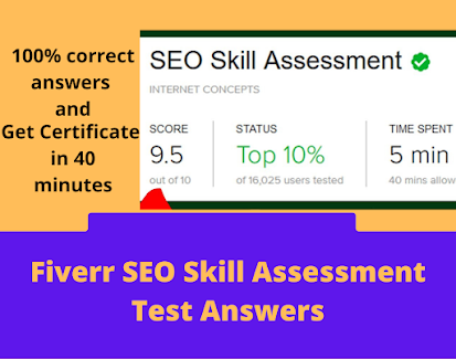 Fiverr SEO Skill Assessment Test Answers 2022