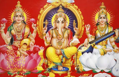 ganesha-with-laxmiji-sarswati