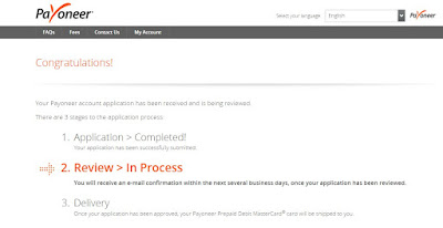 payoneer mastercard in nigeria application process