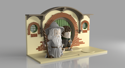 The Shire Diorama - Render 1