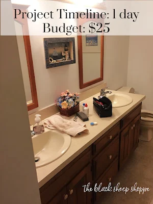 Bathroom refresh for $25 in one day.