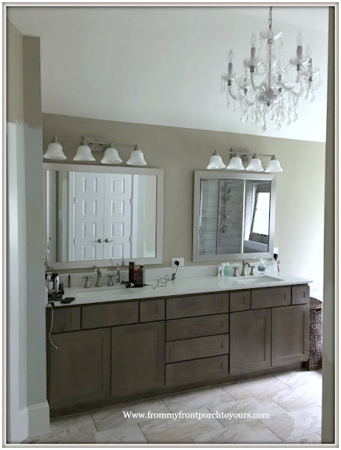 Master Bathroom Makeover-Builder Grade Finishes-From My Front Porch To Yours