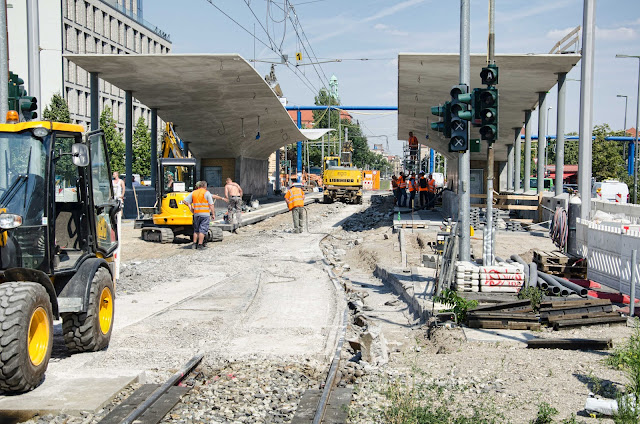 Baustelle Tram-Station am Hauptbahnhof, M6, M8, M10, Invalidenstraße 53, 10557 Berlin, 03.08.2015