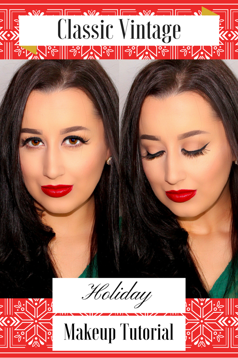 Classic Holiday Vintage Makeup Tutorial Ashley Riley