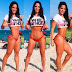 Michelle Lewin causa furor en bikini